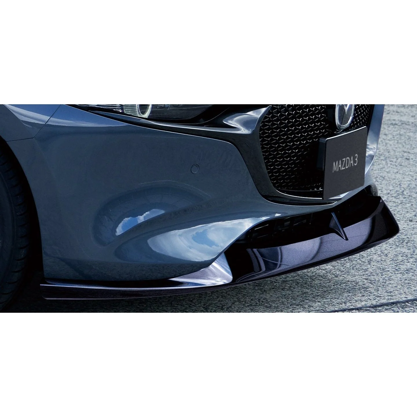 Aero Kit [SIGNATURE STYLE]: Front Under Spoiler (Brilliant Black) | Mazda3 Hatchback (2019-2026) - Image 5