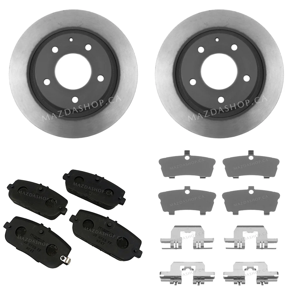 Brake Package, Rear: Pads, Rotors & Attachment Kit | Mazda MX-5 (2006-2015)