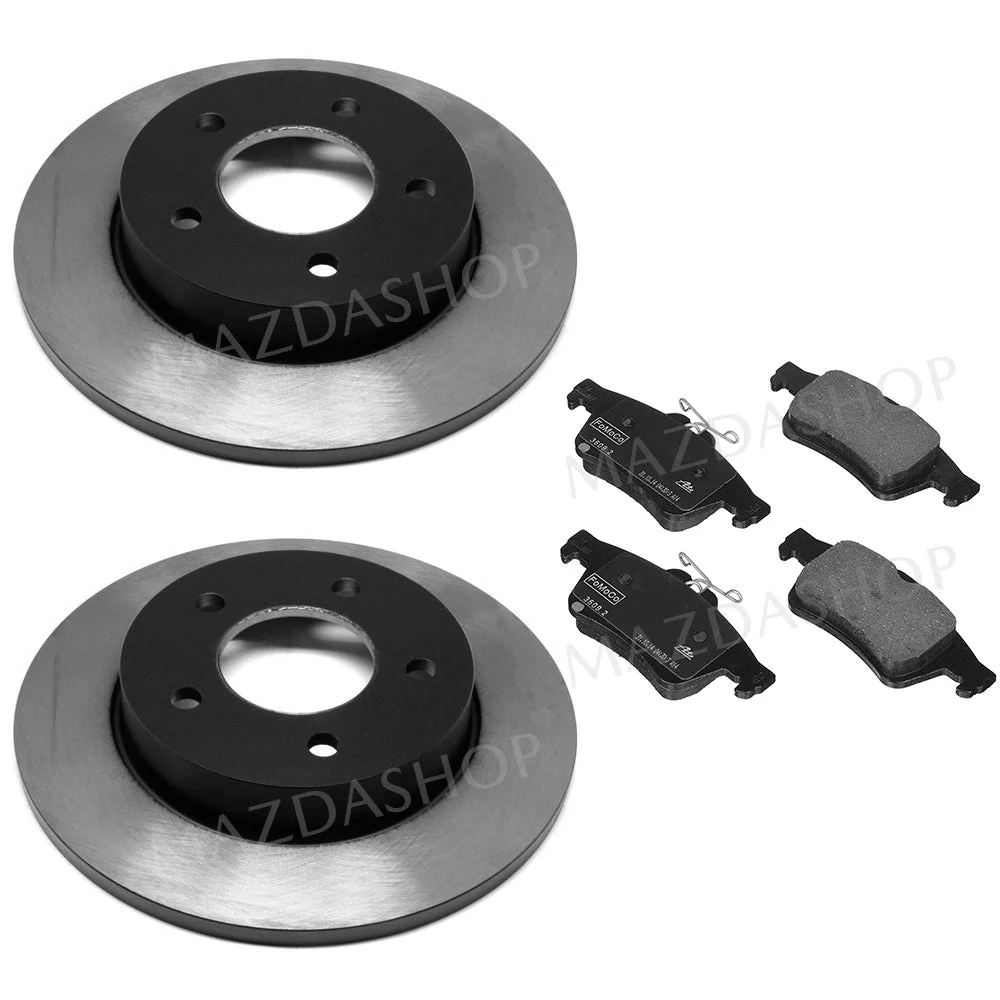 Brake Package, Rear: Pads, Rotors | Mazda3 Sedan, Hatchback & Mazdaspeed3 (2010-2013)
