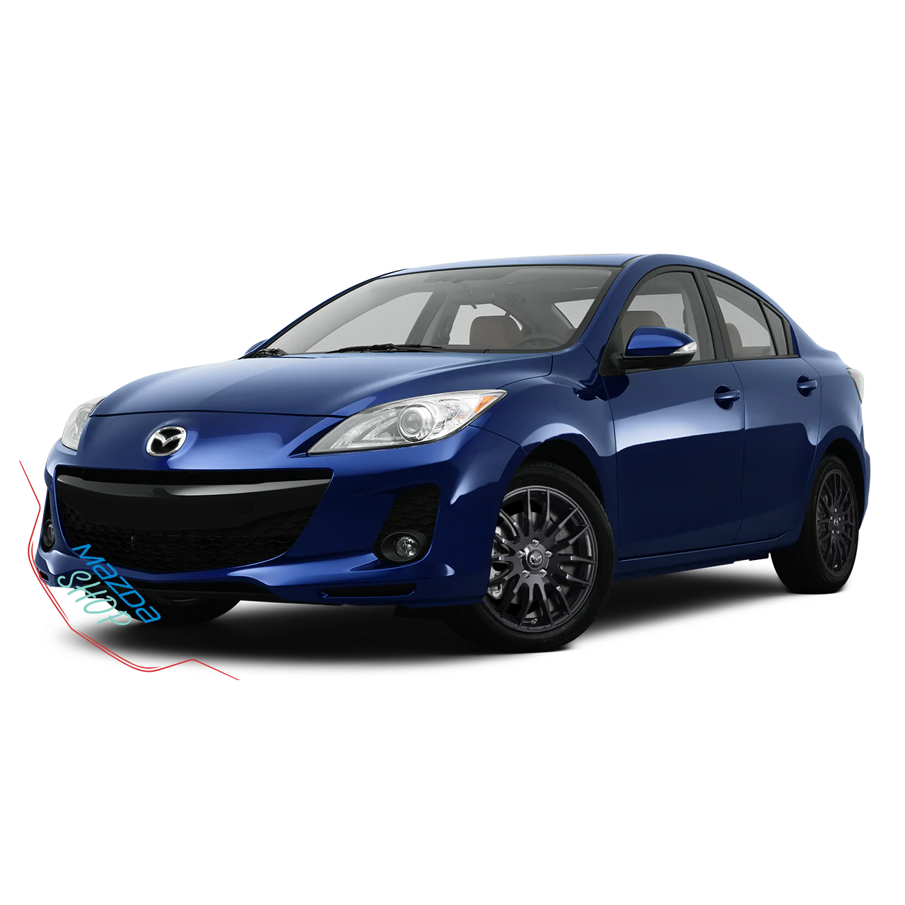 Mazda M002 Alloy Rims (Gloss Black) — 16", 17", 18" | Full Set of Four [BLEMISHED] - Image 4