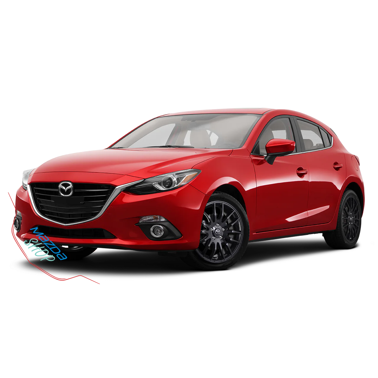 Mazda M002 Alloy Rims (Gloss Black) — 16", 17", 18" | Full Set of Four [BLEMISHED] - Image 8